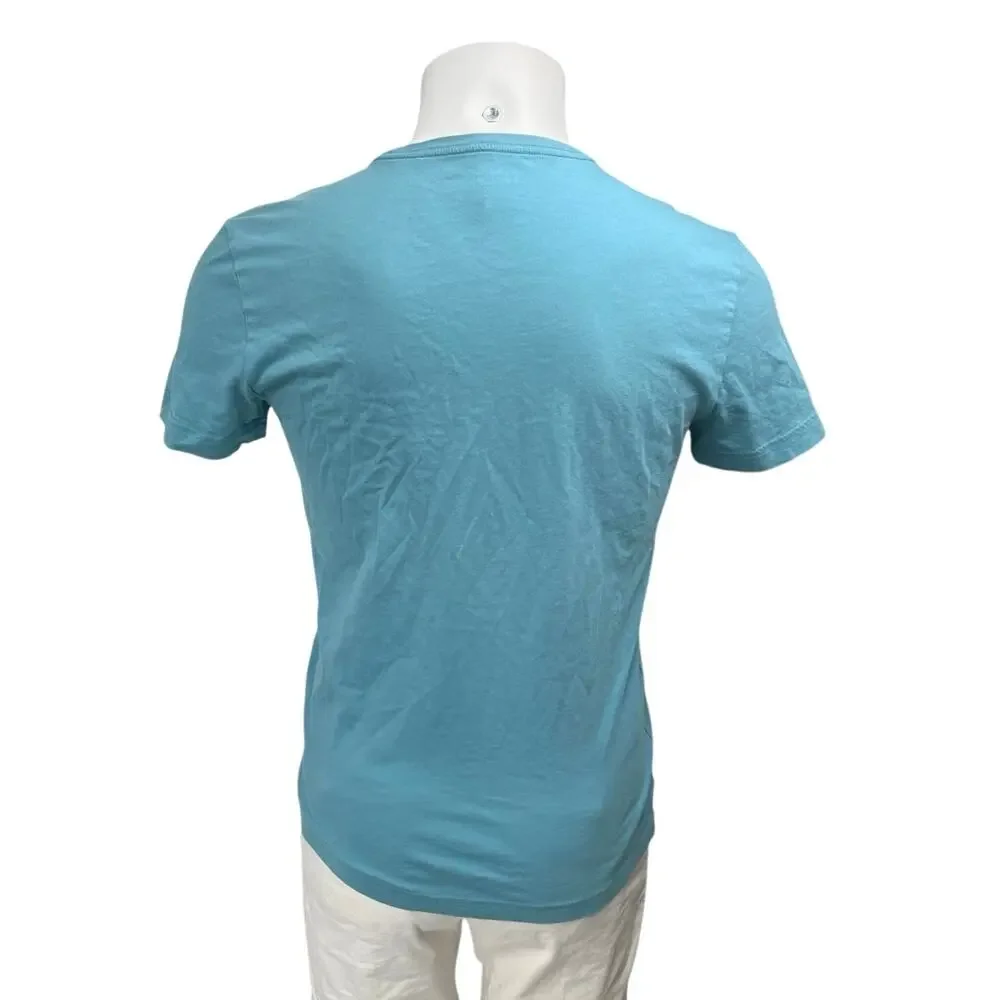 Banana Republic Soft Wash Men's Blue Short Sleeve Crew Neck Tee T-Shirt Top Sz S